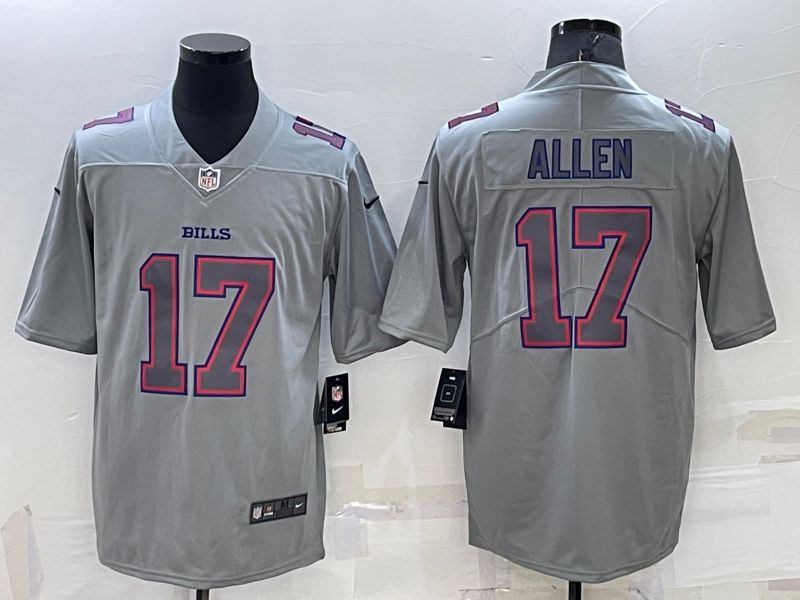 Men Buffalo Bills 17 Allen Grey 2022 Nike Limited Vapor Untouchable NFL Jerseys